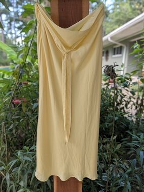 Meshki Pale Yellow Swim Sarong with Tie Front